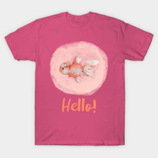 Watercolor Fish - Hello T-Shirt